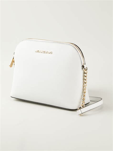 white michael kors crossbody bag